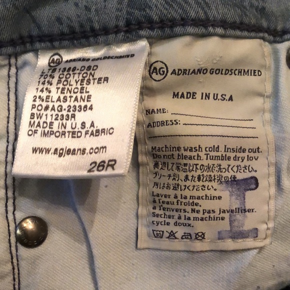 🪭AG Classic pockets fan print Super Skinny Ankle legging - Picture 6 of 9